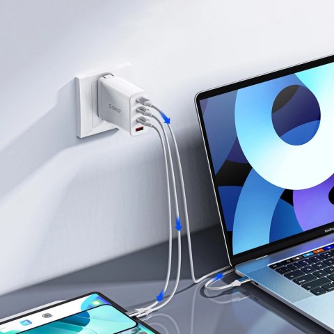 Kabel Orico CDX 100W 5A Power Delivery USB-C - USB-C 1m - biały Kabel Orico CDX 100W 5A Power Delivery USB-C - USB-C 1m - biały