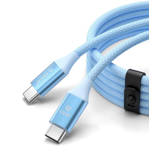Kabel Orico CDX 100W 5A Power Delivery USB-C - USB-C 1m - niebieski Kabel Orico CDX 100W 5A Power Delivery USB-C - USB-C 1m - niebieski