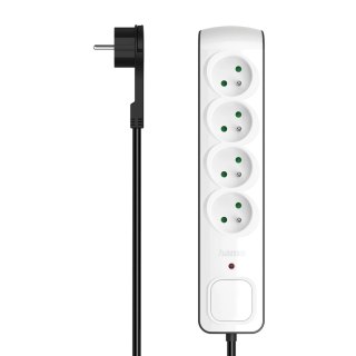 Listwa antyprzepięciowa Hama Premium 4 gniazda 1,5m - biała