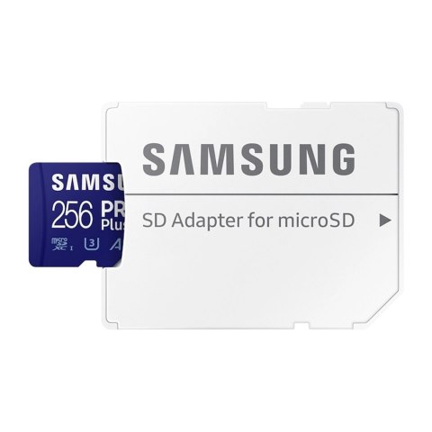 MicroSDXC Memory Card Samsung PRO Plus with Adapter, 256Gb, Class 10 / UHS-1 U3 MB-MD256KA