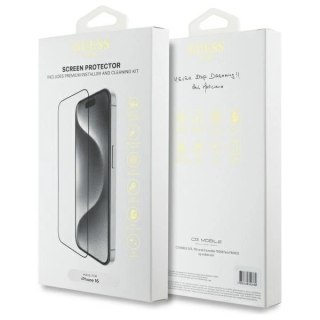 Szkło hartowane Guess Screen Protector 2.5D Outline na iPhone 16