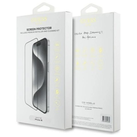 Szkło hartowane Guess Screen Protector 2.5D Outline na iPhone 16