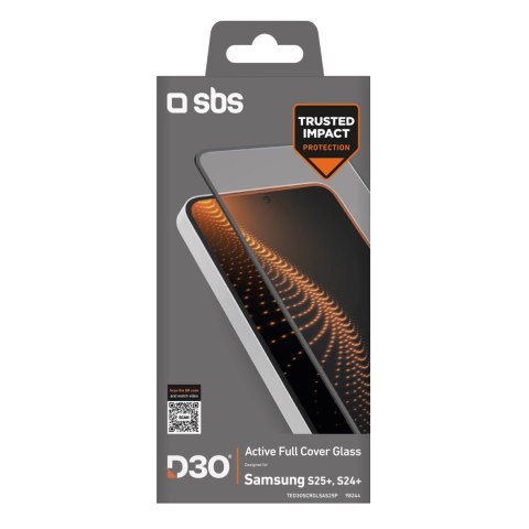 Szkło hartowane SBS Tempered Glass D3O z ramką do Samsung Galaxy S25+ / S24+ Szkło hartowane SBS Tempered Glass D3O z ramką do Samsung Galaxy S25+ / S24+