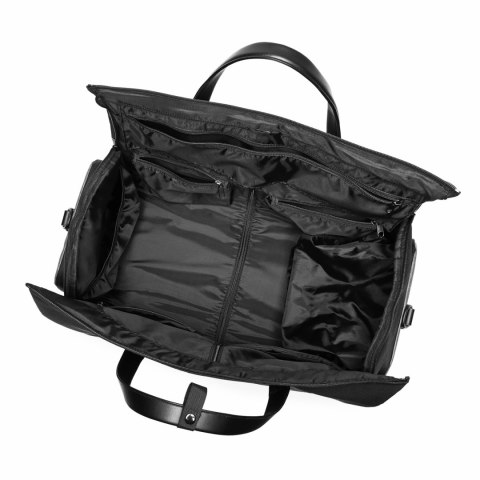 Torba podróżna Wozinsky Premium na garnitur z kieszenią na mokre rzeczy (50 l) - czarna Torba podróżna Wozinsky Premium na garnitur z kieszenią na mokre rzeczy (50 l) - czarna