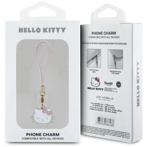 Zawieszka Hello Kitty Charm Kitty Head - różowa Zawieszka Hello Kitty Charm Kitty Head - różowa