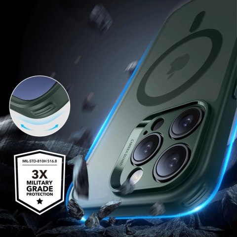 Etui ESR Classic Pro Set Halolock MagSafe na iPhone 16 Pro - zielone Etui ESR Classic Pro Set Halolock MagSafe na iPhone 16 Pro - zielone