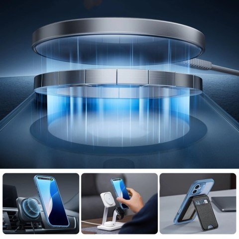 Etui ESR Classic Pro Set Halolock MagSafe na iPhone 16 - niebieskie Etui ESR Classic Pro Set Halolock MagSafe na iPhone 16 - niebieskie