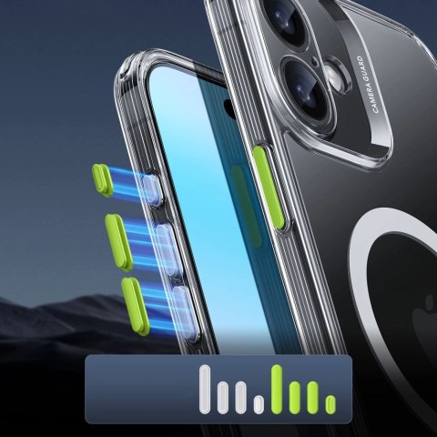 Etui ESR Classic Pro Set Halolock MagSafe na iPhone 16 - przezroczyste Etui ESR Classic Pro Set Halolock MagSafe na iPhone 16 - przezroczyste