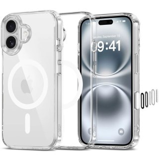 Etui Tech-Protect Flexair Hybrid CC Magsafe na iPhone 16 - przezroczyste