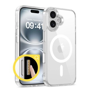Etui Tech-Protect Flexair Hybrid CC Magsafe na iPhone 16 - przezroczyste