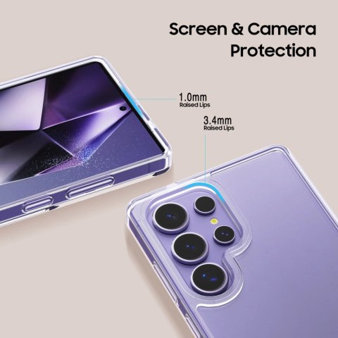 Etui Tech-Protect Flexair Hybrid na Samsung Galaxy S25 Ultra - przezroczyste