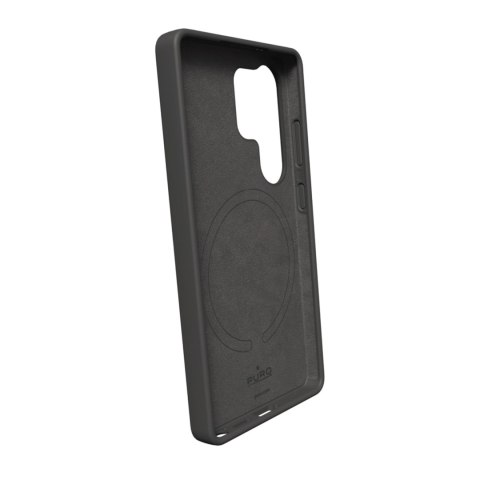 Etui silikonowe Puro Icon Mag z MagSafe do Samsung Galaxy S25 Ultra - czarne