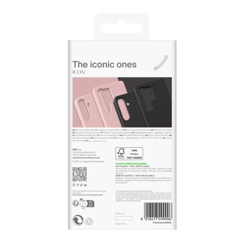 Etui silikonowe Puro Icon do Samsung Galaxy S25+ - czarne