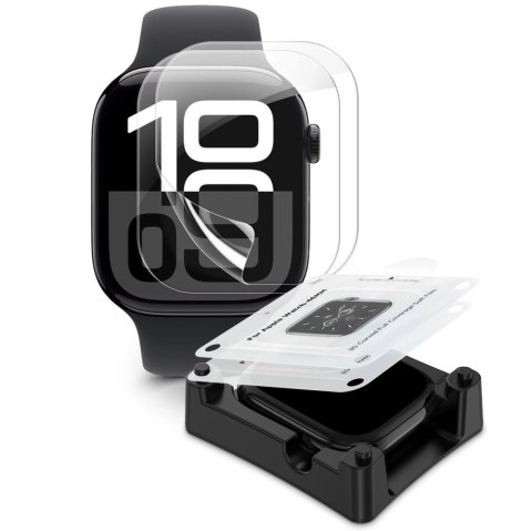 Folia hydrożelowa Tech-Protect Supreme Set 2-pack na Apple Watch 10 46 mm - przezroczysta Folia hydrożelowa Tech-Protect Supreme Set 2-pack na Apple Watch 10 46 mm - przezroczysta