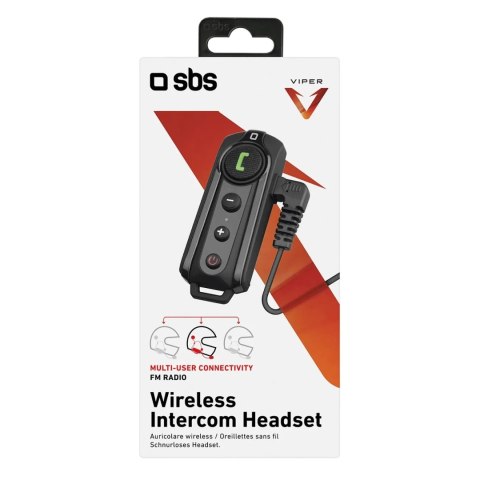 Interkom motocyklowy SBS TEMOTOINTERCOMK bezprzewodowy - czarny Interkom motocyklowy SBS TEMOTOINTERCOMK bezprzewodowy - czarny