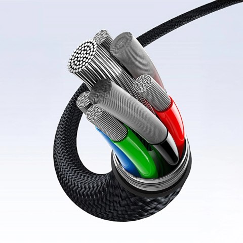 Kabel 3w1 Baseus Flash Series 3 100W USB-C - USB-C+USB-C+Lightning 1,5m + 3 x 0,25 m - czarny Kabel 3w1 Baseus Flash Series 3 100W USB-C - USB-C+USB-C+Lightning 1,5m + 3 x 0,25 m - czarny