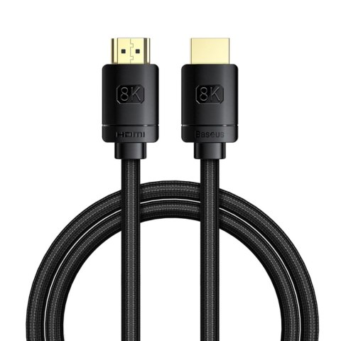Kabel HDMI Baseus High Definition Series 8K 1m - czarny Kabel HDMI Baseus High Definition Series 8K 1m - czarny