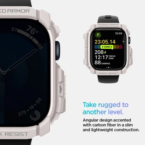 Pasek Spigen Rugged Armor na Apple Watch 10 46mm - beżowy Pasek Spigen Rugged Armor na Apple Watch 10 46mm - beżowy