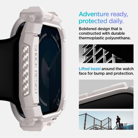 Pasek Spigen Rugged Armor na Apple Watch 10 46mm - beżowy Pasek Spigen Rugged Armor na Apple Watch 10 46mm - beżowy