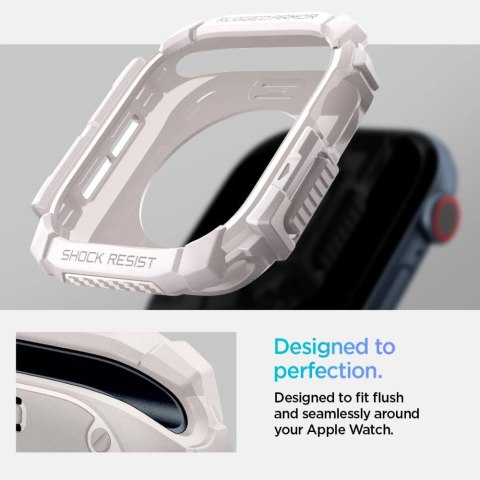 Pasek Spigen Rugged Armor na Apple Watch 10 46mm - beżowy Pasek Spigen Rugged Armor na Apple Watch 10 46mm - beżowy