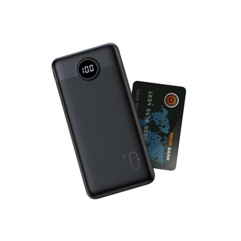 Powerbank Veger L10S (W1105PD) 10000mAh 20W 2A PD QC3.0 - czarny Powerbank Veger L10S (W1105PD) 10000mAh 20W 2A PD QC3.0 - czarny