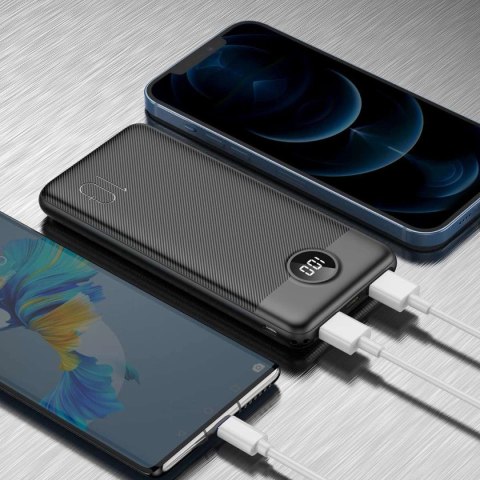 Powerbank Veger L10S (W1105PD) 10000mAh 20W 2A PD QC3.0 - czarny Powerbank Veger L10S (W1105PD) 10000mAh 20W 2A PD QC3.0 - czarny