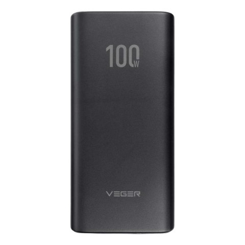 Powerbank Veger T100 W2032C-100 20000mAh 100W 5A PD QC3.0 - czarny Powerbank Veger T100 W2032C-100 20000mAh 100W 5A PD QC3.0 - czarny