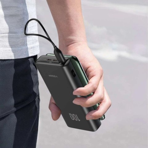Powerbank Veger T100 W2032C-100 20000mAh 100W 5A PD QC3.0 - czarny Powerbank Veger T100 W2032C-100 20000mAh 100W 5A PD QC3.0 - czarny