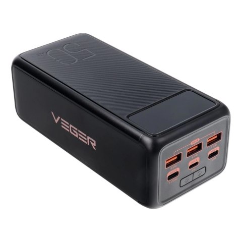 Powerbank Veger Tank Boost W5001C 56000mAh 130W 5A PD QC3.0 - czarny