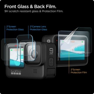 Szkło hartowane Spigen Glass.tR Slim + Film 2-Set na GoPro Hero 9 / 10 / 11 / 12 - przezroczyste