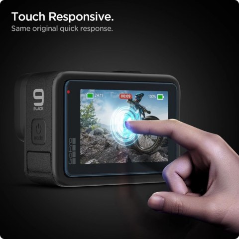 Szkło hartowane Spigen Glass.tR Slim + Film 2-Set na GoPro Hero 9 / 10 / 11 / 12 - przezroczyste Szkło hartowane Spigen Glass.tR Slim + Film 2-Set na GoPro Hero 9 / 10 / 11 / 12 - przezroczyste