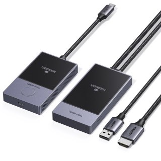 Transmiter HDMI Ugreen CM737 bezprzewodowy nadajnik i odbiornik - czarno-srebrny