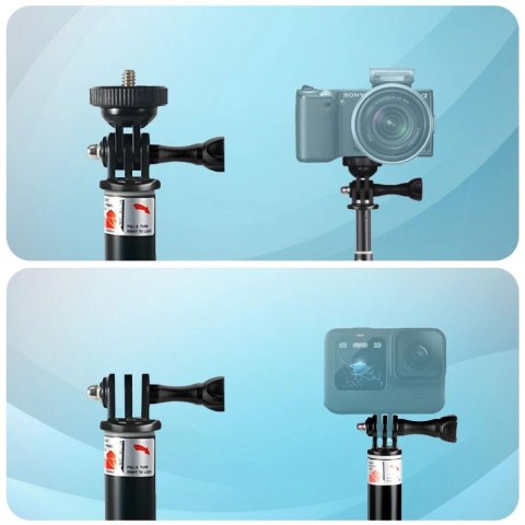 Uchwyt Tech-Protect GA100 Monopad & Selfie Stick do GoPro / DJI - czarny