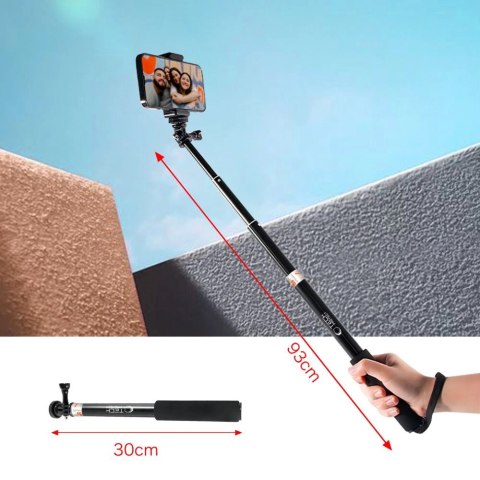 Uchwyt Tech-Protect GA100 Monopad & Selfie Stick do GoPro / DJI - czarny