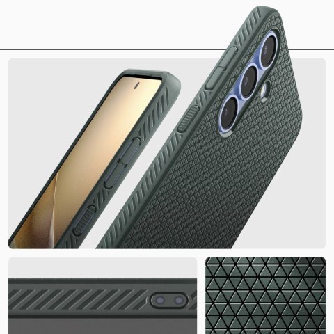Etui Spigen Liquid Air na Samsung Galaxy S25 - zielone Etui Spigen Liquid Air na Samsung Galaxy S25 - zielone