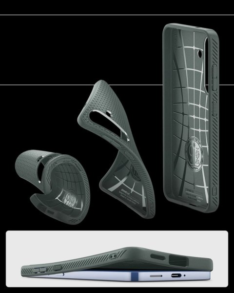 Etui Spigen Liquid Air na Samsung Galaxy S25 - zielone Etui Spigen Liquid Air na Samsung Galaxy S25 - zielone