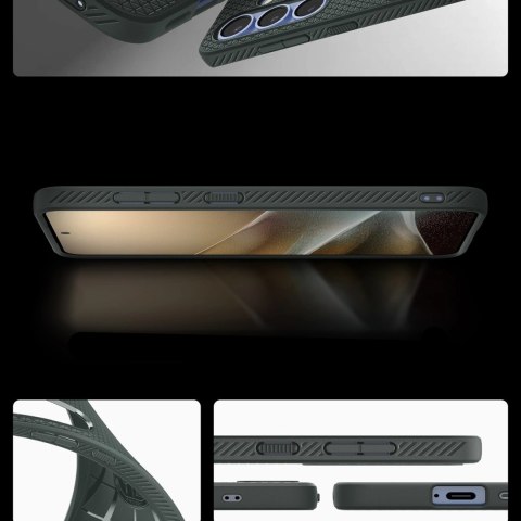 Etui Spigen Liquid Air na Samsung Galaxy S25 - zielone Etui Spigen Liquid Air na Samsung Galaxy S25 - zielone
