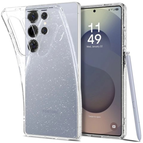 Etui Spigen Liquid Crystal na Samsung Galaxy S25 Ultra - przezroczysto-brokatowe