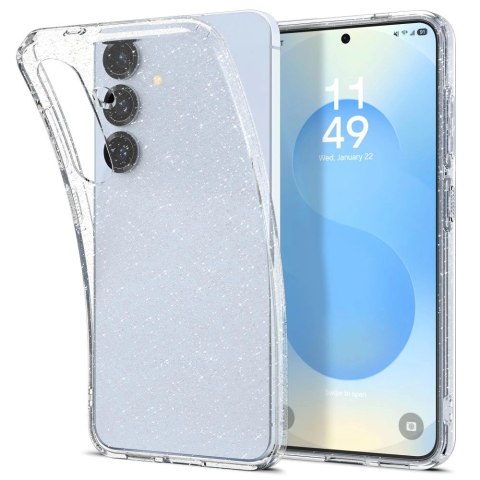 Etui Spigen Liquid Crystal na Samsung Galaxy S25+ -brokatowo-przezroczyste