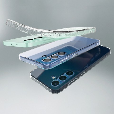 Etui Spigen Liquid Crystal na Samsung Galaxy S25+ -brokatowo-przezroczyste