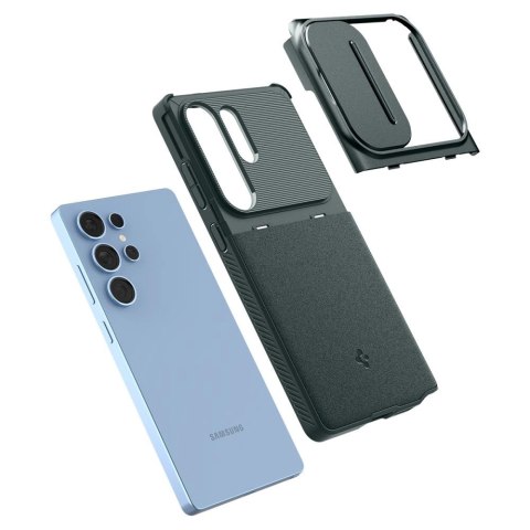 Etui Spigen Optik Armor na Samsung Galaxy S25 Ultra - zielone Etui Spigen Optik Armor na Samsung Galaxy S25 Ultra - zielone