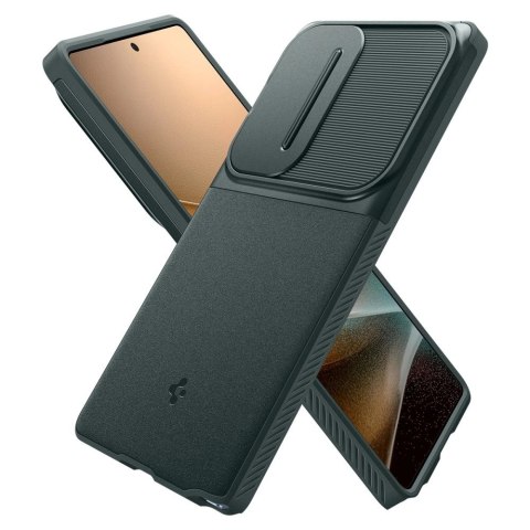 Etui Spigen Optik Armor na Samsung Galaxy S25 Ultra - zielone Etui Spigen Optik Armor na Samsung Galaxy S25 Ultra - zielone