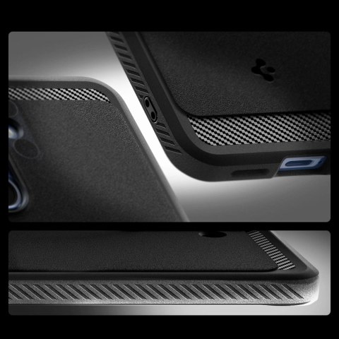 Etui Spigen Rugged Armor Mag MagSafe na Samsung Galaxy S25 - czarny-mat