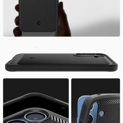 Etui Spigen Rugged Armor Mag MagSafe na Samsung Galaxy S25 - czarny-mat