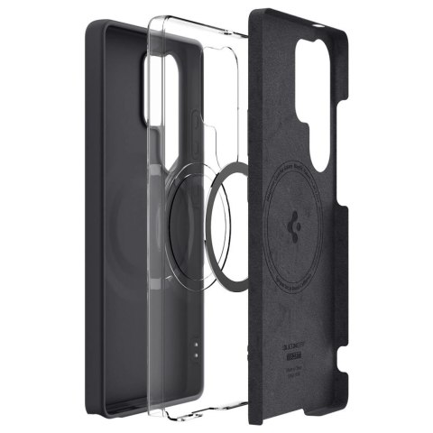 Etui Spigen Silicone Fit Mag na Samsung Galaxy S25 Ultra - czarne