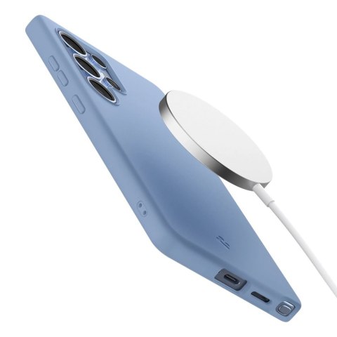 Etui Spigen Silicone Fit Mag na Samsung Galaxy S25 Ultra - niebieskie Etui Spigen Silicone Fit Mag na Samsung Galaxy S25 Ultra - niebieskie