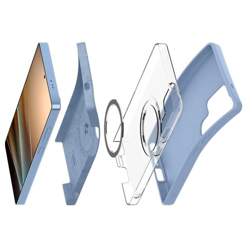 Etui Spigen Silicone Fit Mag na Samsung Galaxy S25 Ultra - niebieskie Etui Spigen Silicone Fit Mag na Samsung Galaxy S25 Ultra - niebieskie