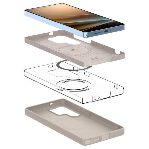 Etui Spigen Silicone Fit Mag na Samsung Galaxy S25Ultra - tytanowy