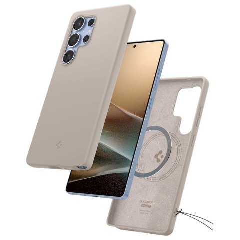Etui Spigen Silicone Fit Mag na Samsung Galaxy S25Ultra - tytanowy