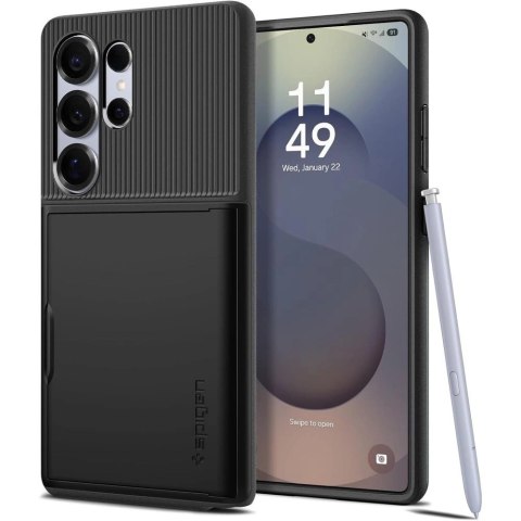 Etui Spigen Slim Armor CS na Samsung Galaxy S25 Ultra - czarne Etui Spigen Slim Armor CS na Samsung Galaxy S25 Ultra - czarne